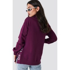 NA-KD Bluza z rozcięciami - Purple. Fioletowe bluzy damskie NA-KD, z haftami. Za 161.95 zł.