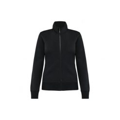 Damska kurtka ze szczotkowanego polaru Kariban. Czarne kurtki damskie KARIBAN, bez wzorów, z polaru, bez kaptura. Za 198.00 zł.