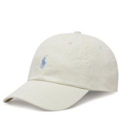 Czapka z daszkiem Polo Ralph Lauren. Białe czapki i kapelusze damskie Polo Ralph Lauren, bez wzorów. Za 249.99 zł.