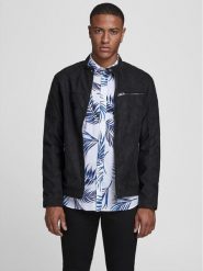 Jack & Jones Kurtka z imitacji skóry Rocky 12147218 Czarny Regular Fit. Czarne kurtki męskie Jack & Jones, m, bez wzorów, ze skóry, bez kaptura. Za 309.99 zł.