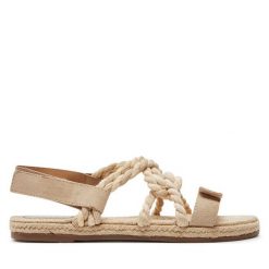 Espadryle Manebi. Brązowe sandały damskie Manebi, bez wzorów, bez obcasa, bez zapięcia. Za 589.99 zł.