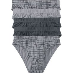 Slipy (5 par) bonprix szaro-antracytowy w kratę. Slipki męskie marki NABAIJI. Za 64.95 zł.