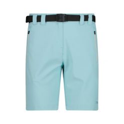 Damskie spodenki CMP z paskiem Turkusowe. Niebieskie szorty damskie CMP, s, bez wzorów, z elastanu. Za 149.99 zł.