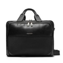 Torba na laptopa Valentino. Czarne torby na laptopa męskie Valentino, bez wzorów. Za 469.99 zł.