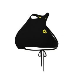 Damski top do kostiumu kąpielowego Arena Crop Think. Czarne topy damskie Arena, s, bez wzorów, bez kołnierzyka, bez ramiączek. Za 193.50 zł.