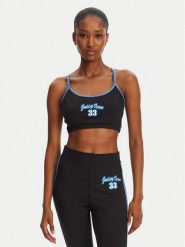 Juicy Couture Biustonosz top JCSNS125404 Czarny. Czarne biustonosze Juicy Couture, bez wzorów, z bawełny. Za 99.99 zł.