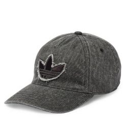 Czapka z daszkiem adidas. Czarne czapki i kapelusze damskie Adidas, bez wzorów, z denimu. Za 119.99 zł.