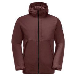 Kurtka Męska Tempelhof. Czerwone kurtki męskie Jack Wolfskin, l, bez wzorów, z materiału, z kapturem. Za 653.99 zł.