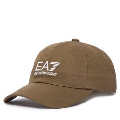 Czapka z daszkiem EA7 Emporio Armani. Brązowe czapki i kapelusze męskie EA7 Emporio Armani, bez wzorów. Za 199.99 zł.