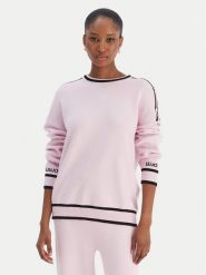 Liu Jo Sweter TF5230 MS59L Różowy Regular Fit. Czerwone swetry damskie Liu Jo, l, bez wzorów, z wiskozy, bez kołnierzyka, bez ramiączek, bez kaptura. Za 589.99 zł.