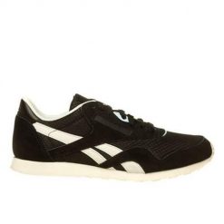 Buty do chodzenia damskie Reebok CL NYLON SLIM EP. Czarne obuwie sportowe damskie Reebok, bez wzorów, z materiału, trekkingowe. Za 255.00 zł.