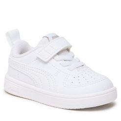 Sneakersy Puma. Białe półbuty dziewczęce Puma, bez wzorów, bez zapięcia. Za 99.99 zł.