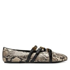 Baleriny MICHAEL Michael Kors. Brązowe baleriny damskie MICHAEL Michael Kors, bez wzorów, bez obcasa. Za 699.99 zł.