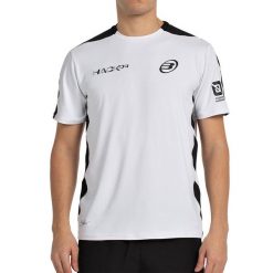 T-shirt S/sleeve Bullpadel Paquito 25i. Czarne t-shirty męskie bullpadel, s, bez wzorów, z meshu, bez kołnierzyka. Za 202.45 zł.