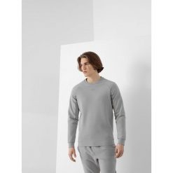 Bluza męska RL9 x 4F. Szare bluzy męskie 4f, l, z aplikacjami, z bawełny, bez kaptura. Za 229.99 zł.