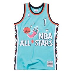 Koszulka NBA All Star East Penny Hardaway. Niebieskie koszulki sportowe męskie Mitchell & Ness, bez wzorów, bez kołnierzyka, bez ramiączek, do koszykówki. Za 517.00 zł.