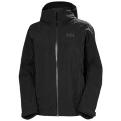 Damska kurtka wodoodporna Helly Hansen Verglas 3L Shell. Czarne kurtki sportowe damskie Helly Hansen, l, bez wzorów, bez kaptura, trekkingowe. Za 589.99 zł.