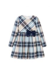 Mayoral Sukienka codzienna 4924 Niebieski Regular Fit. Niebieskie sukienki dla dziewczynek Mayoral, bez wzorów, z syntetyku, bez ramiączek. Za 219.99 zł.
