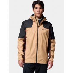 Płaszcz Przeciwdeszczowy Męski Columbia Inner Limits III. Brązowe płaszcze męskie Columbia, m, bez wzorów, sportowe, bez kaptura. Za 519.00 zł.