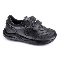 Buty PABLOSKY 203910P Czarny. Czarne obuwie sportowe damskie Pablosky, bez wzorów, ze skóry, trekkingowe. Za 258.34 zł.
