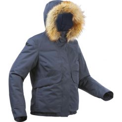 Kurtka turystyczna damska zimowa Quechua SH500 -8°C wodoodporna. Niebieskie kurtki damskie QUECHUA, na zimę, m, bez wzorów, z futra, bez kaptura. Za 249.99 zł.