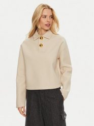 AMI Paris Sweter FPL318.750 Beżowy Regular Fit. Brązowe swetry damskie AMI PARIS, s, bez wzorów, z wiskozy, bez kołnierzyka, bez ramiączek, bez kaptura. Za 1,259.00 zł.