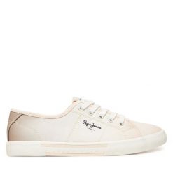 Tenisówki Pepe Jeans. Czerwone trampki i tenisówki damskie Pepe Jeans, bez wzorów, z jeansu, bez zapięcia. Za 139.99 zł.