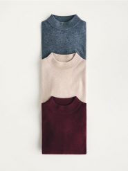 Sweter z wełny merino - beżowy. Brązowe swetry damskie Reserved, l, bez wzorów, z wełny, bez kołnierzyka, bez ramiączek, bez kaptura. Za 259.99 zł.