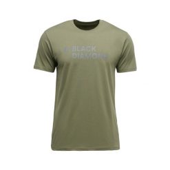 Koszulka Black Diamond Stacked. Czarne koszulki sportowe męskie Black Diamond, bez wzorów, bez kołnierzyka, bez ramiączek, trekkingowe. Za 222.50 zł.