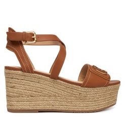 Espadryle Liu Jo. Brązowe espadryle damskie Liu Jo, bez wzorów, bez obcasa, bez zapięcia. Za 559.99 zł.