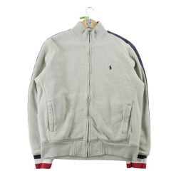 Second life - Bluza męska z wysokim kołnierzem na zamek - Stan bardzo dobry. Szare bluzy męskie Ralph Lauren, l, bez wzorów, bez kaptura. Za 249.96 zł.