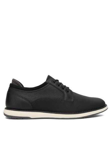 Aldo Półbuty Luca 13386639 Czarny. Czarne półbuty na co dzień męskie Aldo, ze skóry, bez zapięcia. Za 259.99 zł.