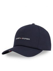 Tommy Hilfiger Czapka z daszkiem Th Foundation Soft 6 Panel Cap AM0AM13162 Granatowy. Niebieskie rękawiczki męskie Tommy Hilfiger, bez wzorów, z bawełny. Za 99.99 zł.