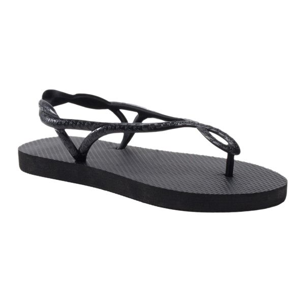 Japonki plażowe damskie Cressi Marbella Strap. Czarne klapki damskie CRESSI, bez wzorów, z materiału, sportowe, bez obcasa. Za 29.99 zł.