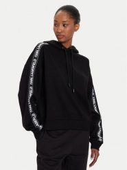 KARL LAGERFELD Bluza 245W1801 Czarny Regular Fit. Czarne bluzy damskie KARL LAGERFELD, xs, bez wzorów, z wiskozy, bez kaptura. Za 809.99 zł.