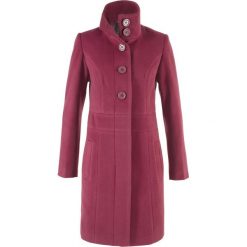 Płaszcz bonprix czerwony purpurowy. Płaszcze damskie marki FOUGANZA. Za 169.99 zł.