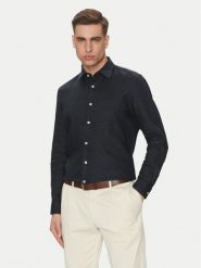 Marc O'Polo Koszula M23 7428 42318 Granatowy Regular Fit. Niebieskie koszule męskie Marc O'Polo, l, bez wzorów, ze lnu, bez kołnierzyka, bez ramiączek. Za 249.99 zł.