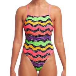 Strój kąpielowy Funkita Worm Burner - Tie Me Tight - wiązany. Kostiumy jednoczęściowe damskie FUNKITA, xs, bez wzorów, sportowe, do pływania. Za 181.30 zł.