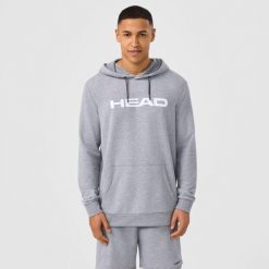 CLUB ORIGINAL Hoodie Men. Szare koszulki sportowe męskie Head, bez wzorów, bez kołnierzyka, bez ramiączek, tenisowe. W wyprzedaży za 207.00 zł.