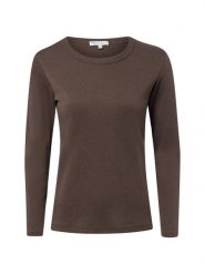 Marie Lund koszulka z długim rękawem Kobiety Bawełna (100%) brązowy, S. Brązowe t-shirty damskie Marie Lund, s, bez wzorów, z bawełny, bez kołnierzyka. Za 149.95 zł.