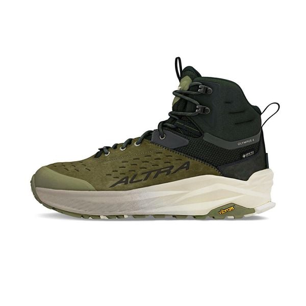 Buty trekkingowe Altra Olympus 6 Hike Mid Gtx. Zielone trekkingi męskie Altra, tenisowe, gore-tex. Za 916.00 zł.