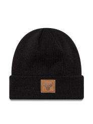 New Era Czapka Team Patch Cuff Bea 60565196 Czarny. Czarne czapki i kapelusze damskie New Era, na zimę, bez wzorów, z materiału. Za 129.99 zł.