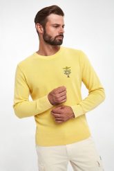 Sweter męski z logo AERONAUTICA MILITARE. Swetry przez głowę męskie Aeronautica Militare, m, bez wzorów, bez kołnierzyka. Za 519.00 zł.