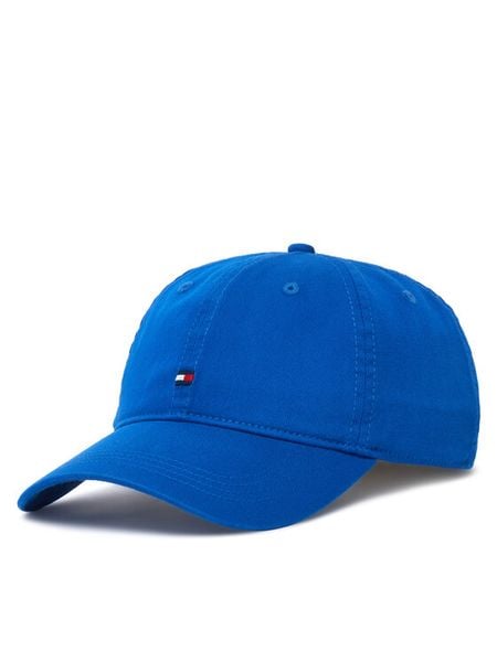 Tommy Hilfiger Czapka z daszkiem Th Flag Soft 6 Panel Cap AM0AM14099 Niebieski. Niebieskie rękawiczki męskie Tommy Hilfiger, bez wzorów, z bawełny. Za 169.99 zł.