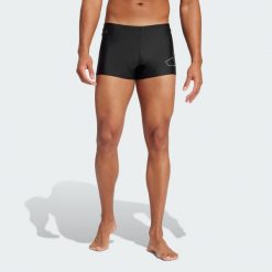 Szorty Big Bars Swim. Białe szorty męskie Adidas, bez wzorów, z materiału. Za 149.99 zł.