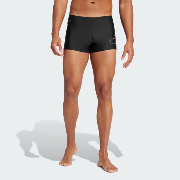 Szorty Big Bars Swim. Białe szorty męskie Adidas, l, bez wzorów, z materiału. Za 149.99 zł.