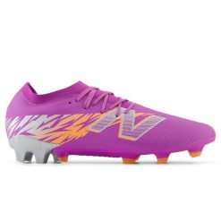 Korki męskie New Balance FURON TEAM FG V8 SF3FEJ8 – fioletowe. Fioletowe buty sportowe męskie New Balance, z materiału, bez zapięcia, do piłki nożnej. Za 269.99 zł.
