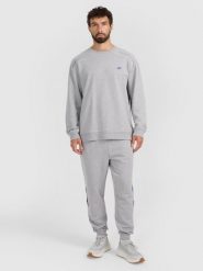 4F Bluza dresowa nierozpinana bez kaptura męska - szara S. Szare bluzy męskie 4f, m, bez wzorów, z bawełny, bez kaptura. W wyprzedaży za 99.99 zł.