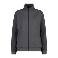 Damska bluza zapinana na zamek CMP. Szare bluzy damskie CMP, bez wzorów, bez kaptura. Za 257.50 zł.