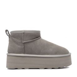 Śniegowce DeeZee. Szare śniegowce i trapery damskie DeeZee. Za 349.99 zł.
